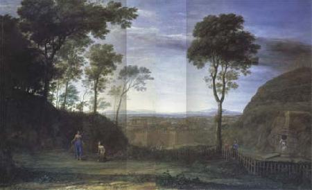 Claude Lorrain Landscape with Christ and the Magdalen (mk17) oil painting picture